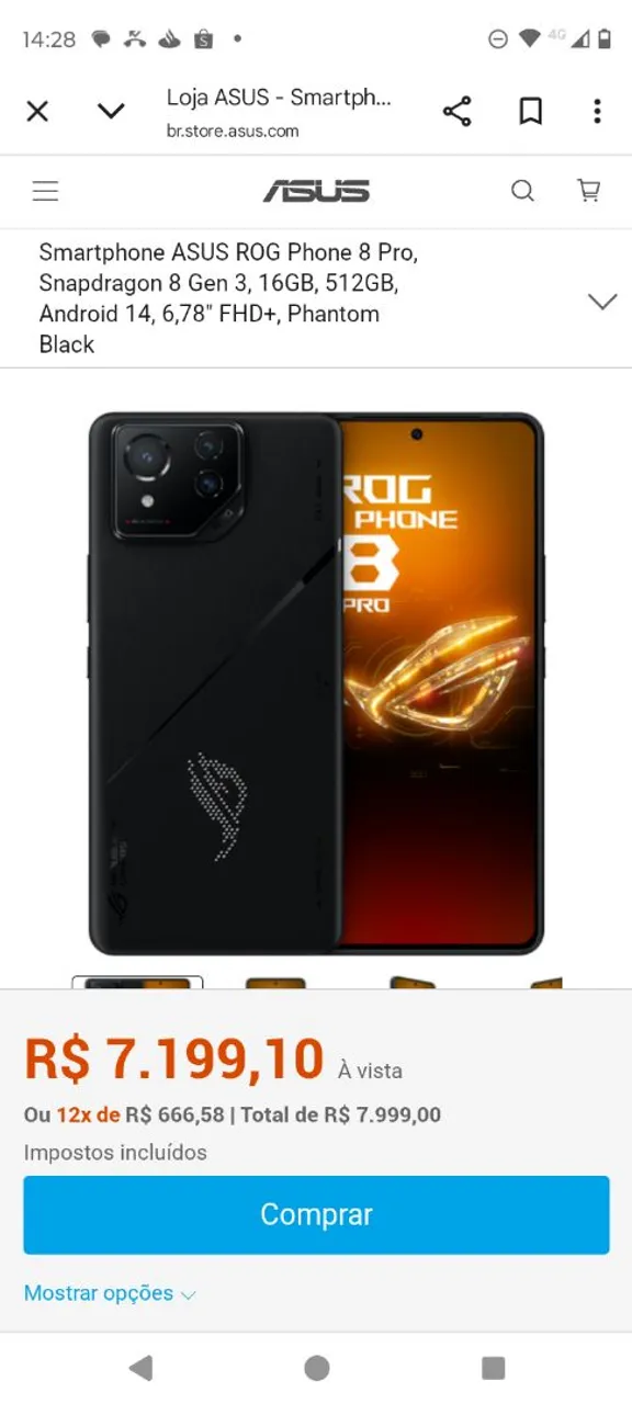 Smartphone ASUS ROG PHONE 8
