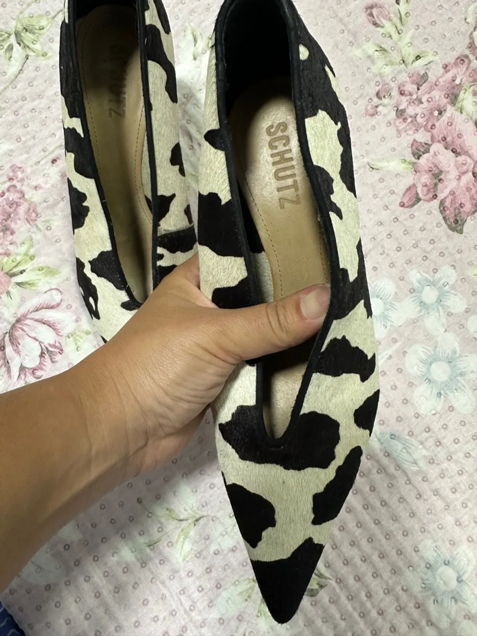 Sapatos Schutz Animal Print - Estampa vaquinha