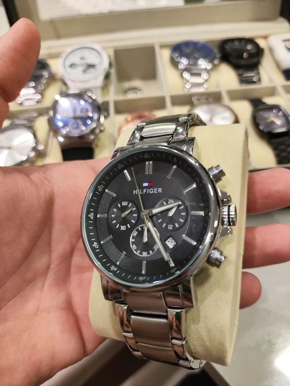 Relógio Tommy Hilfiger Prata e Preto