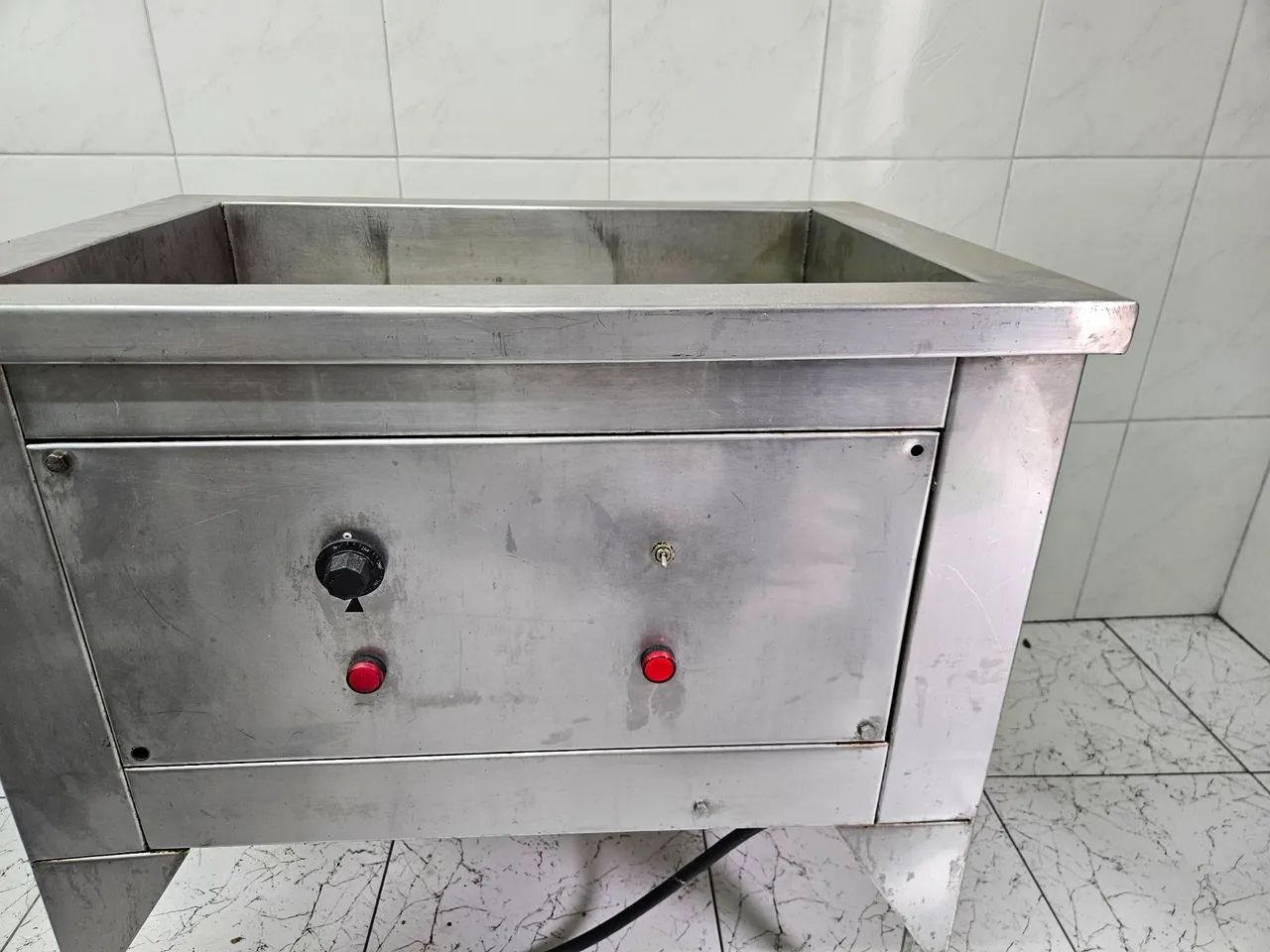 Fritadeira água e oleo inox industrial  - Foto 6