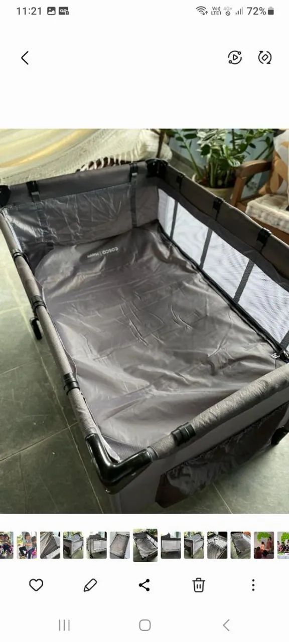 Berço Portátil Cosco Happy com Toldo - Foto 3