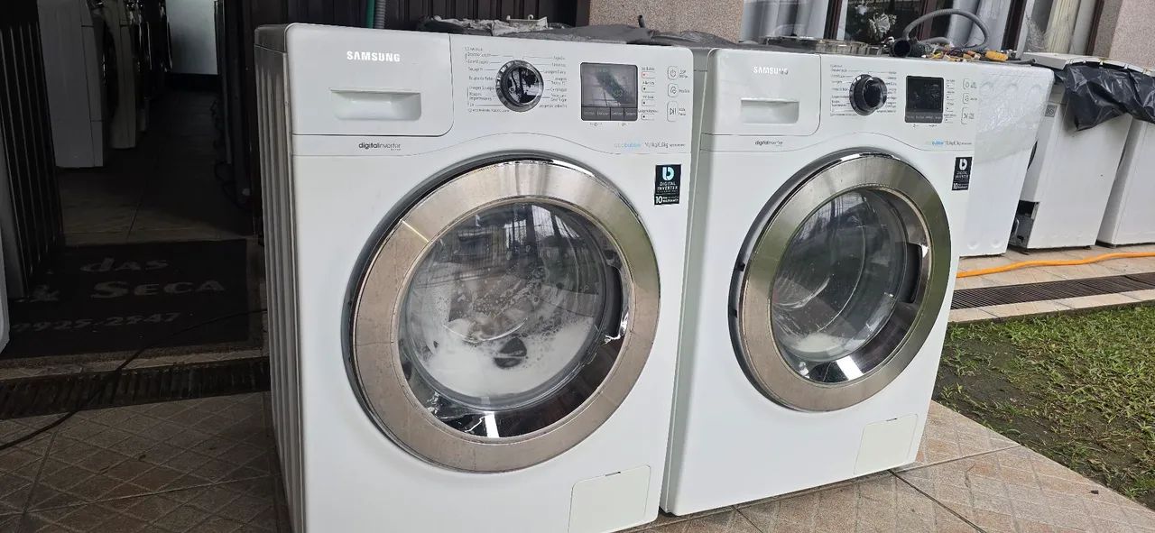 Lava e seca Samsung Digital Inverter eco bublle 10.1kg 127v revisadas higienizadas  - Foto 6