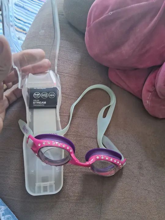 Óculos de Natação Infantil com Pedrarias