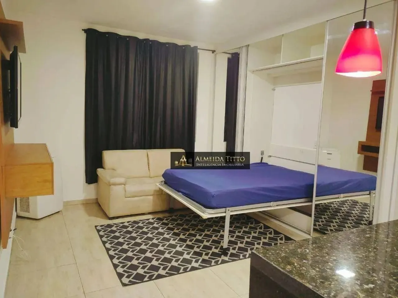 Studio mobiliado para locação no Condomínio Selenita - Bairro Bethaville - Barueri/SP