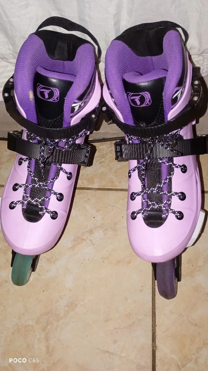Patins inline revolt lilás tamanho 37 br
