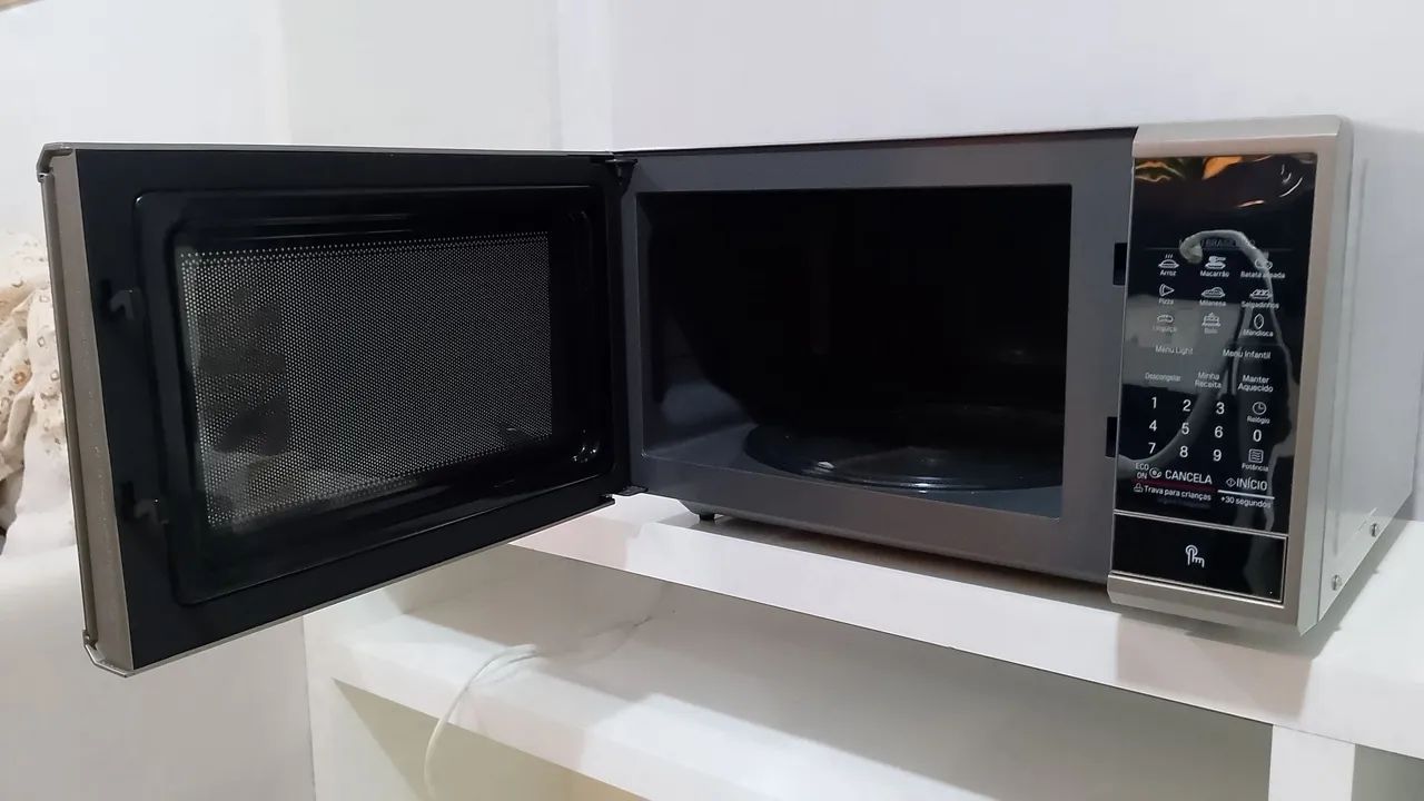 Microondas Prata LG Inteligente 30Litros  - Foto 5