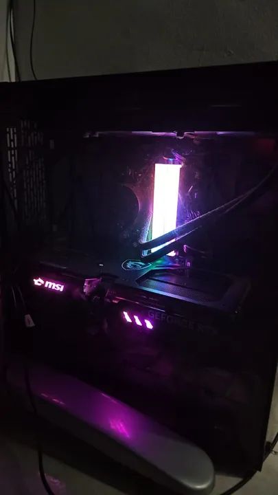 PC Gamer Completo Ryzen 5700X RTX 4070 32GB DDR4 Monitor 360hz Mouse Teclado Controle