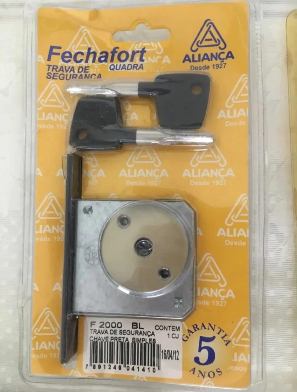 Fechadura Tetra Quadra Fechafort - Segurança Residencial