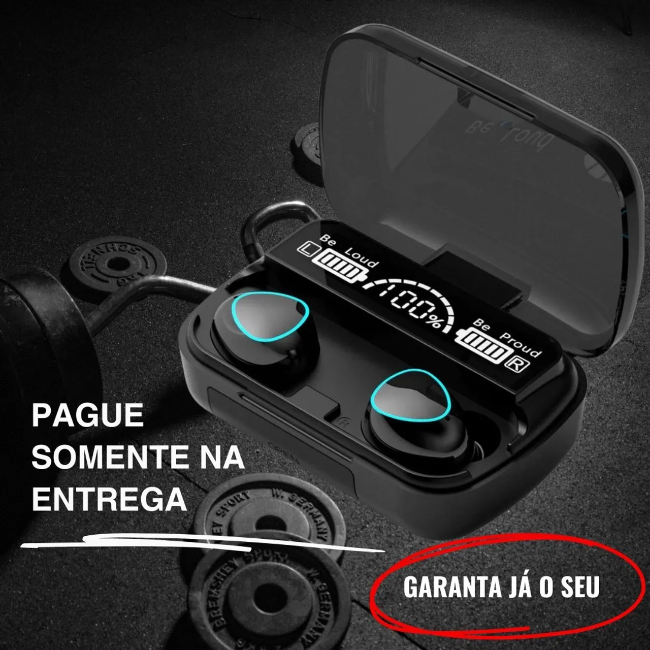 Fone de Ouvido Bluetooth Sem Fio - Som de Qualidade!