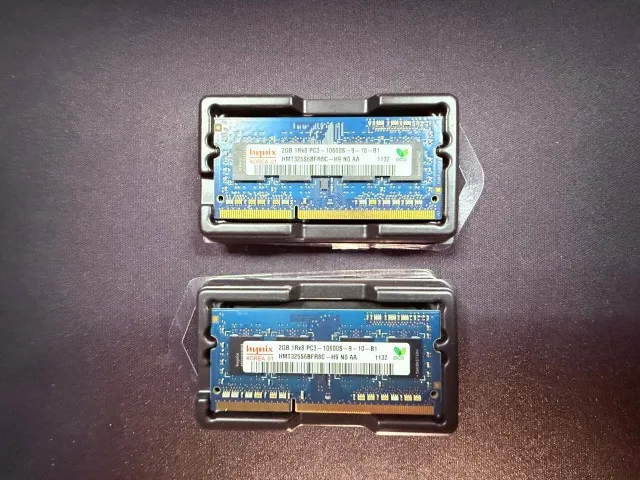 2 Pentes de Memória Notebook 2gb Ddr3 1rx8 Pc3-12800s-11-11-b2 Hynix