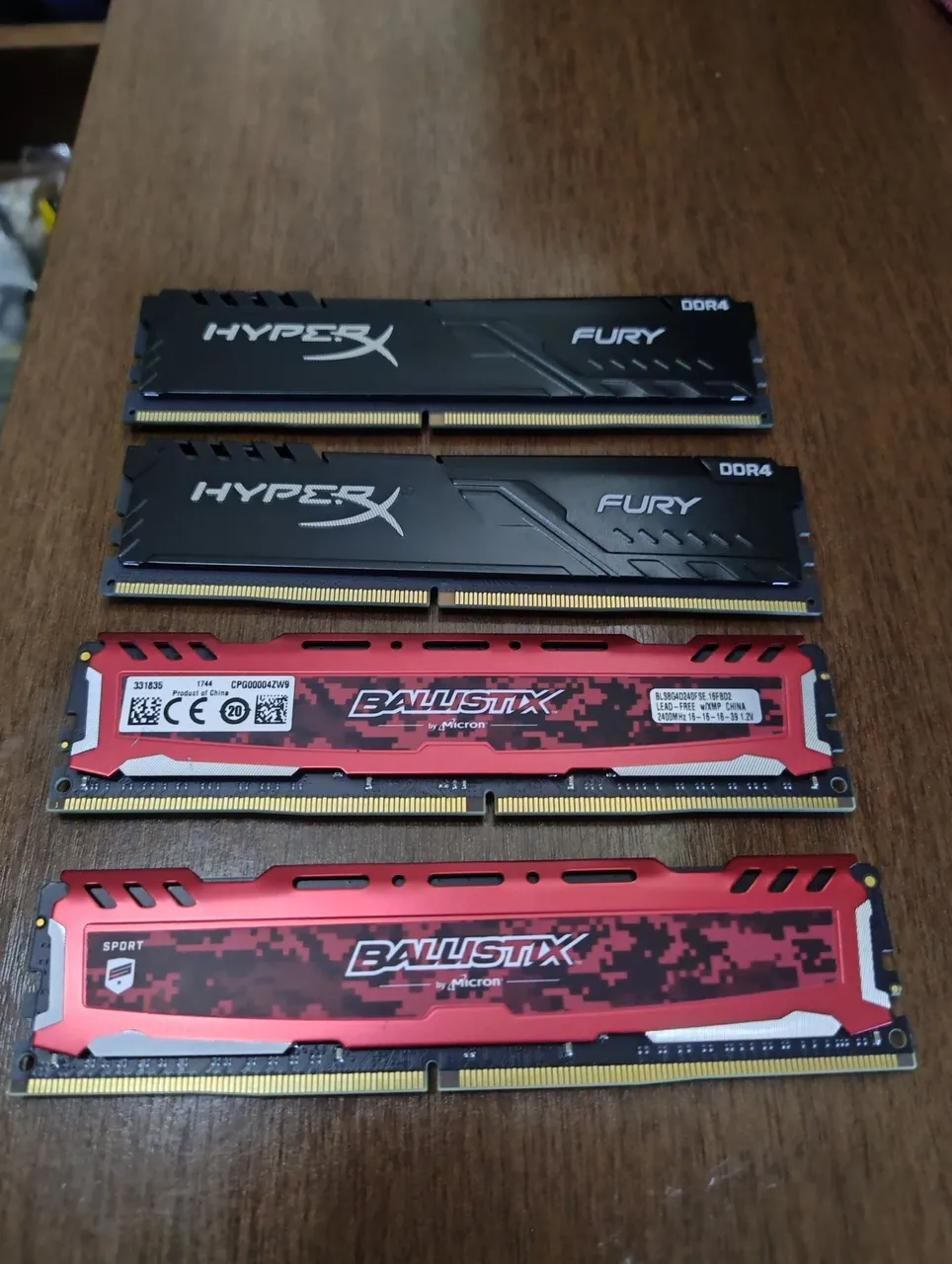 4x8 ddr4 2400mhz hyperx e ballistix