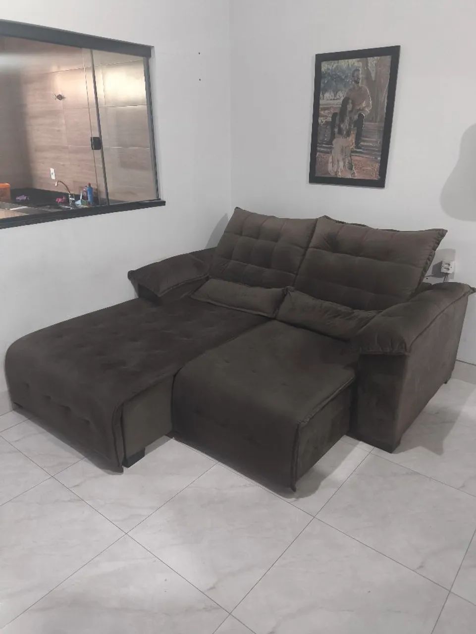 Sofá / sofa-cama retrátil de um lado - Foto 3