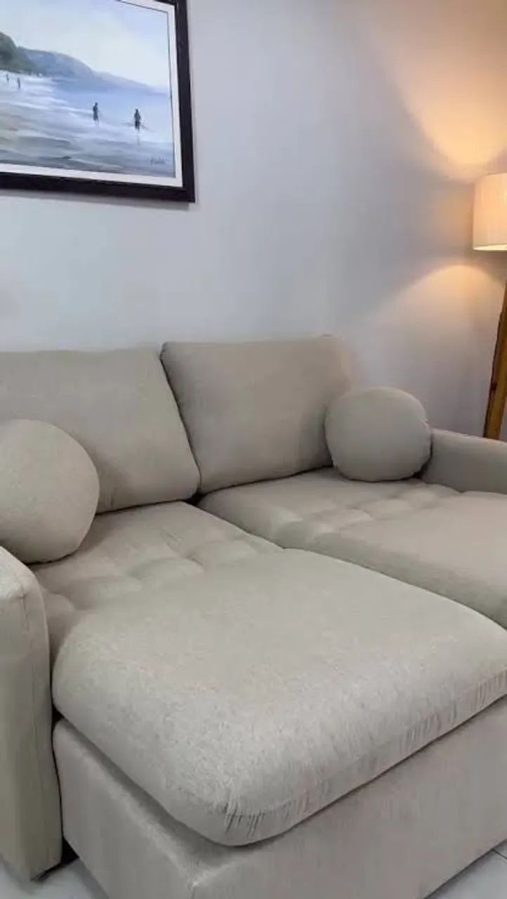 Sofá Retrátil 1,80m Munique Molas Ensacadas r65 - Foto 4