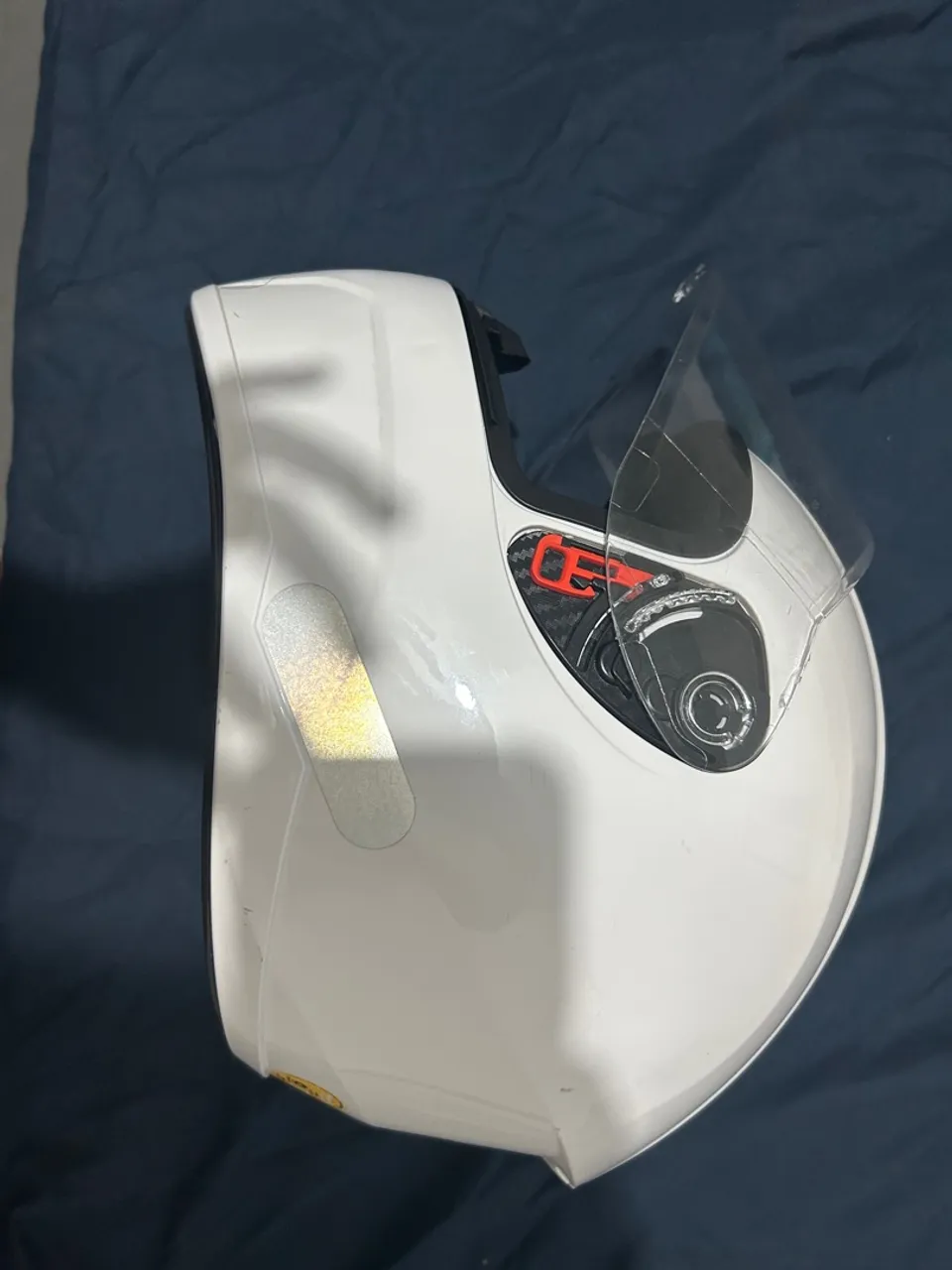 Capacete branco Honda