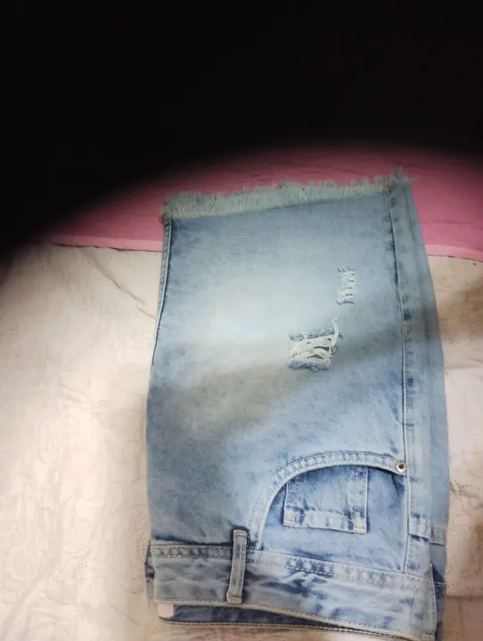 Saia Jeans Destroyed - Tamanho 40