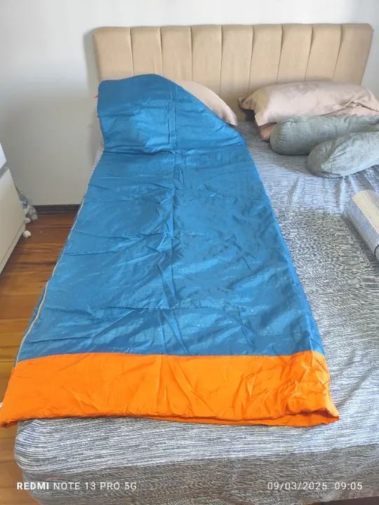 Saco de dormir, colchonete e travesseiro  - Foto 4
