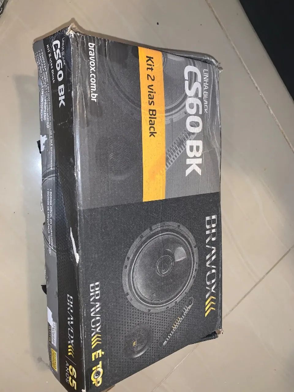 Auto falantes Kit bravox c 60 black coaxial 