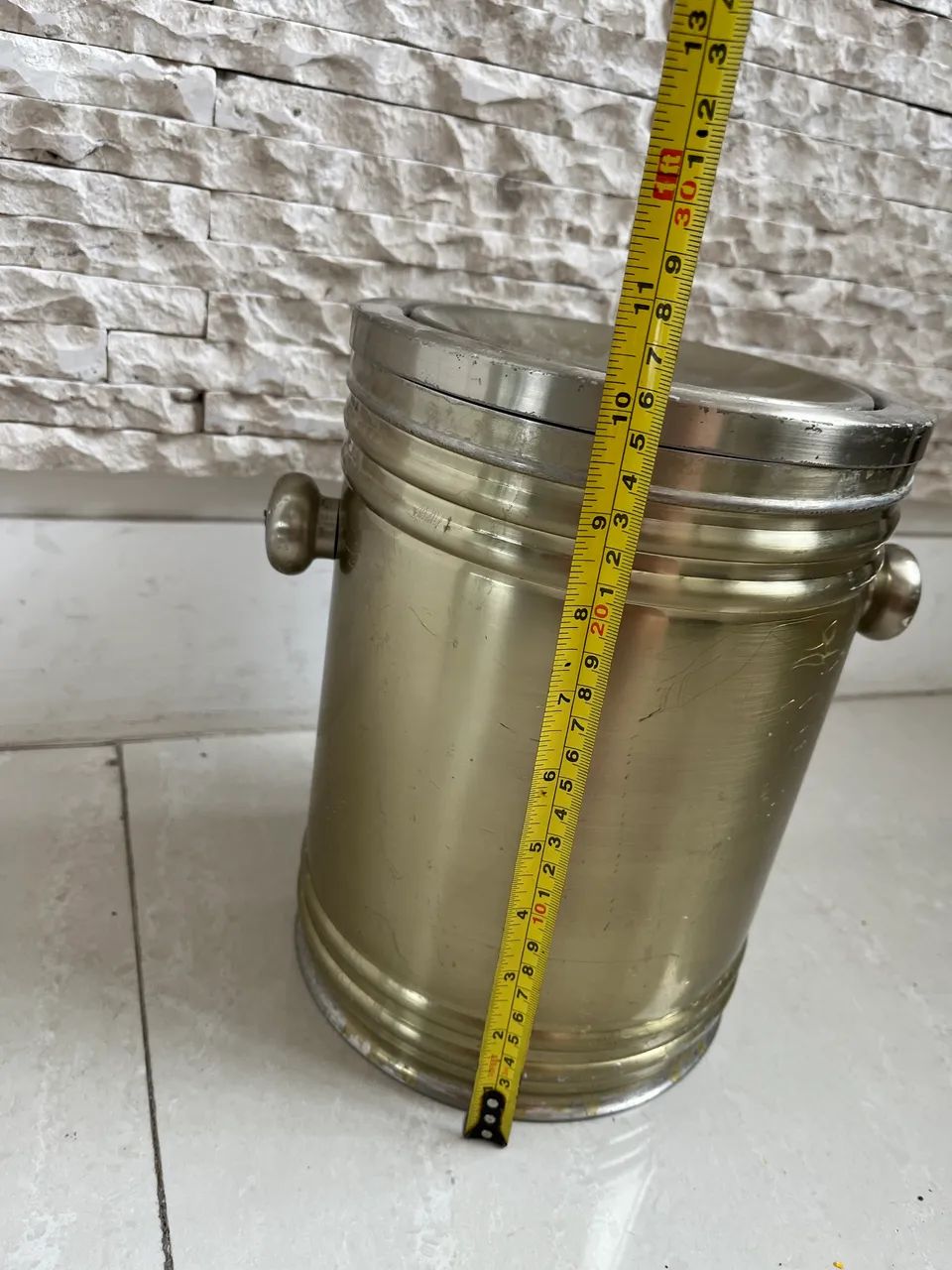 Lixeira inox 20 litros  - Foto 2