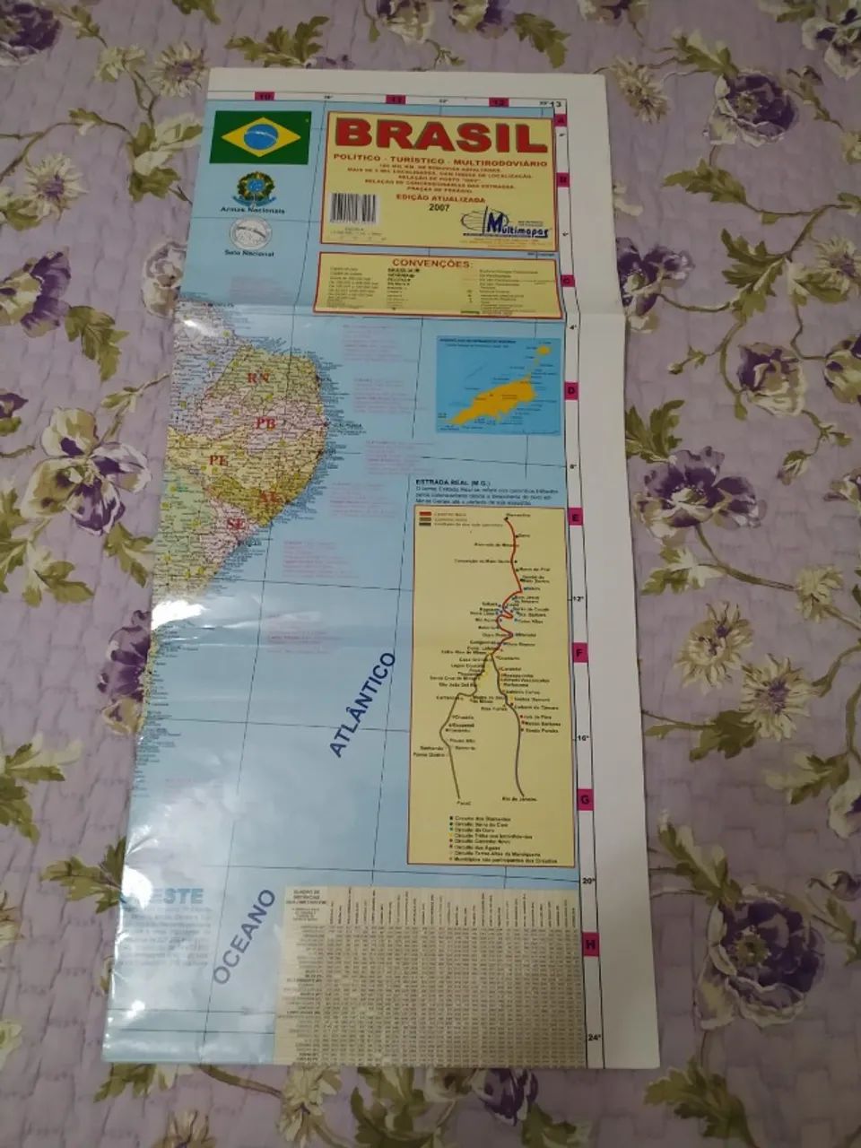 Mapa Brasil Político-turístico Multirodoviário 2007 - Foto 2