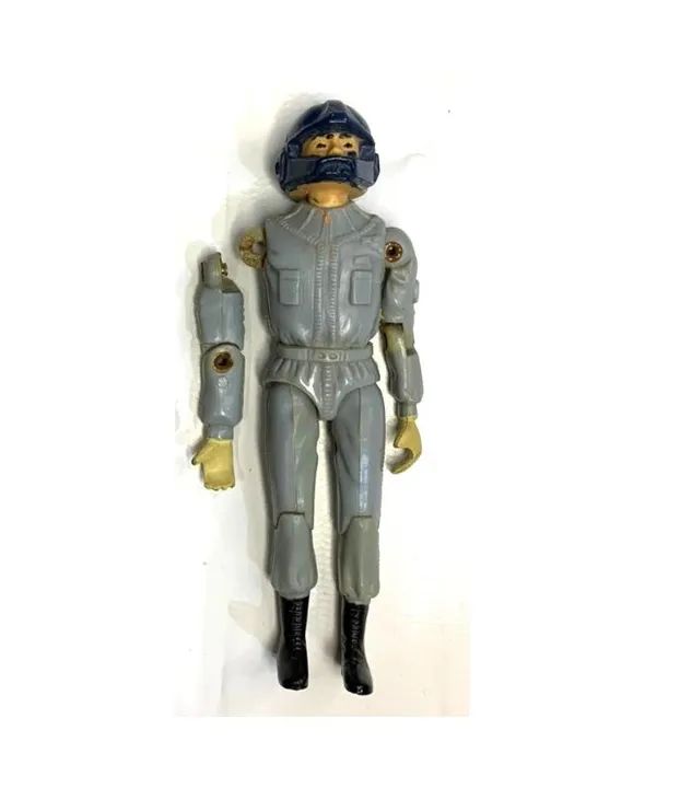 Boneco Glasslite Hawk Aguia de Aço Anos 80 Figura tipo Comandos em Ação Gi Joe