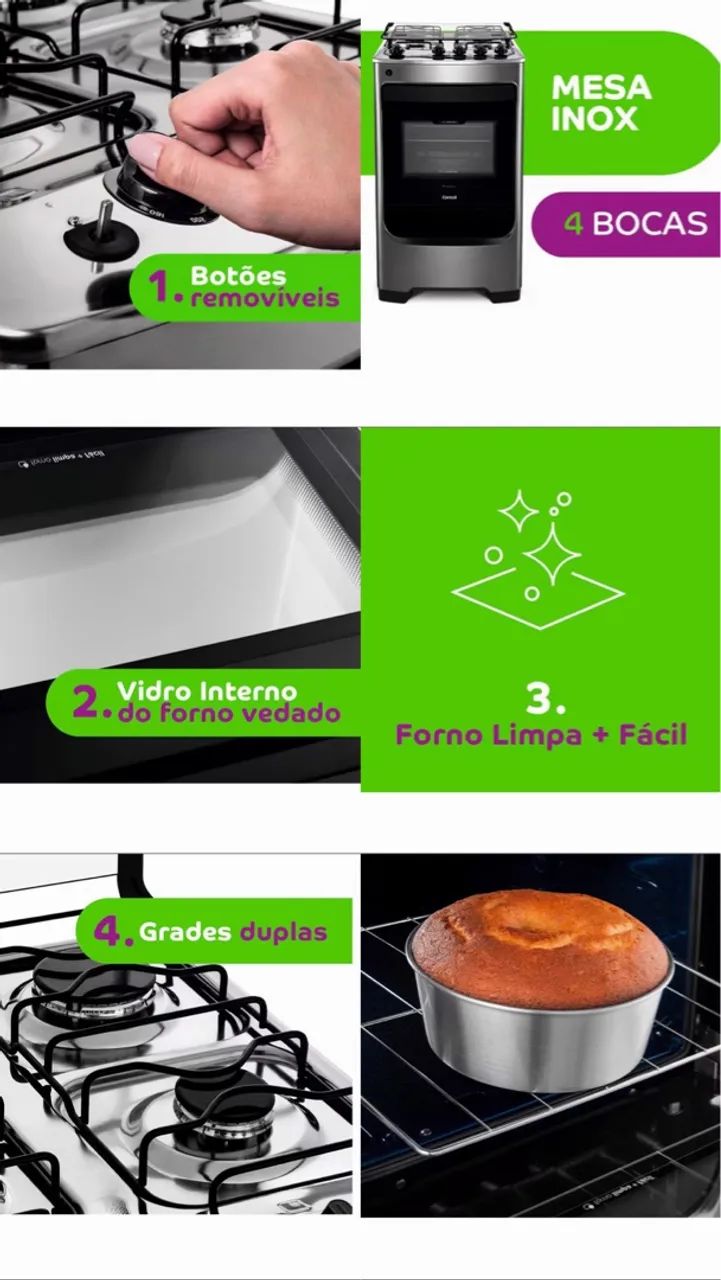 Fogão Cônsul - 4 bocas  - Foto 2