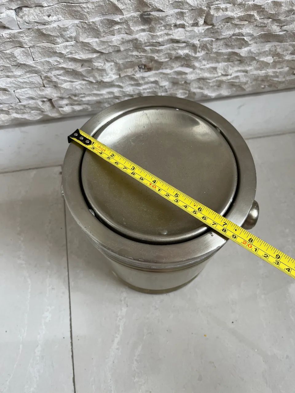 Lixeira inox 20 litros  - Foto 4