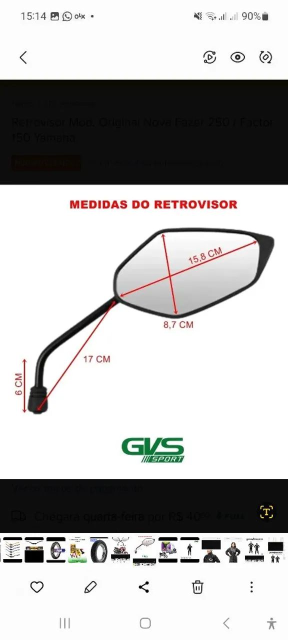 Retrovisor GVS,  Titan  - Foto 4