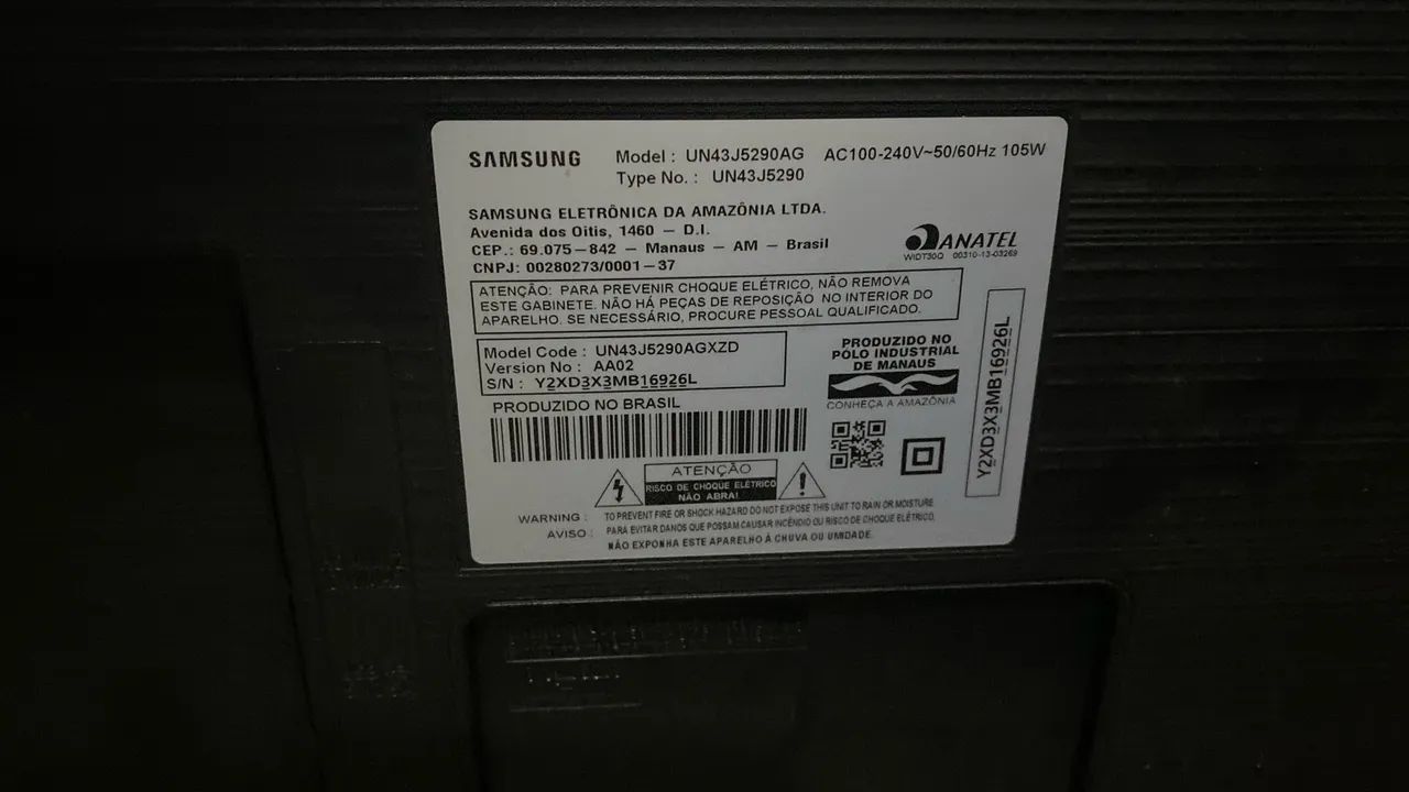 TV Samsung 43 polegadas Smart