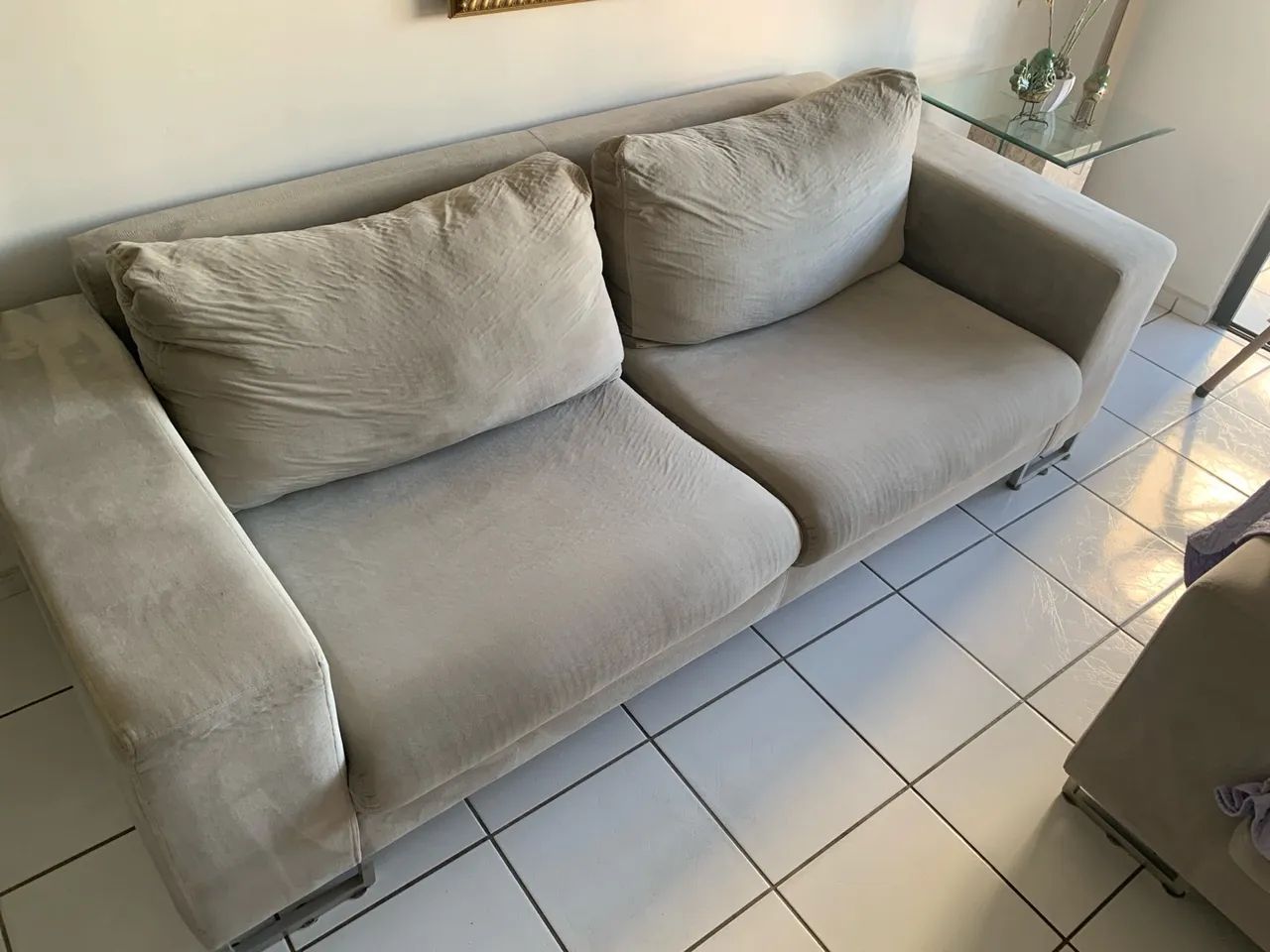 Sofá 3 lugares confortável e elegante 2,18 m x 0,92 m - Foto 2