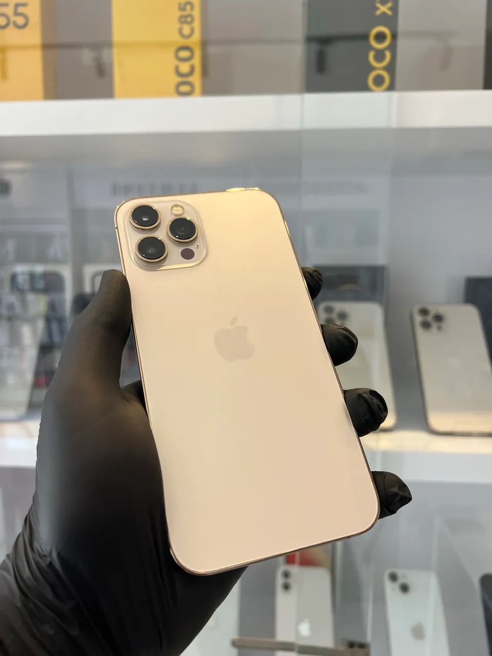 IPHONE 12 PRO MAX 256GB GOLD COM CAIXA ORIGINAL - Celulares e