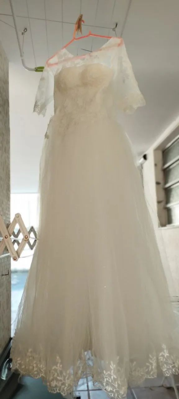 Vestido de noiva elegante e romântico - Foto 5