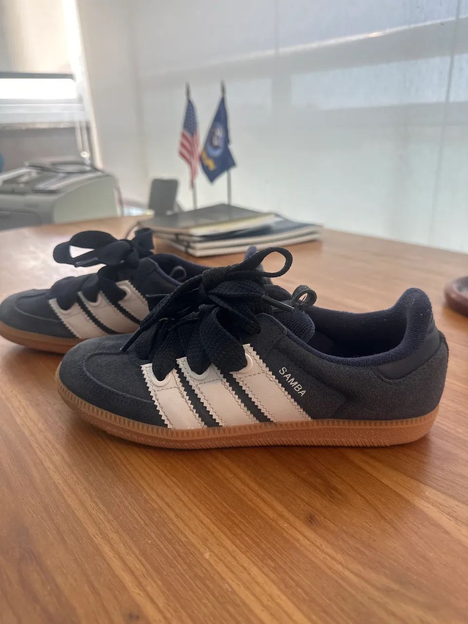 Tênis Adidas Samba azul TAM 35 - Foto 2