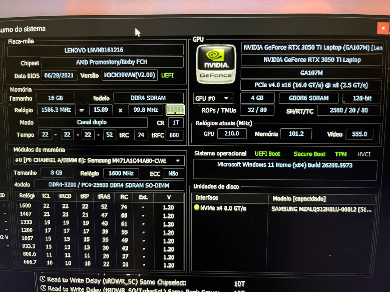 Notebook gamer Lenovo ideapad gaming 3 | ryzen 5 | 16 GB ram | rtx 3050TI | 120hz - Foto 4
