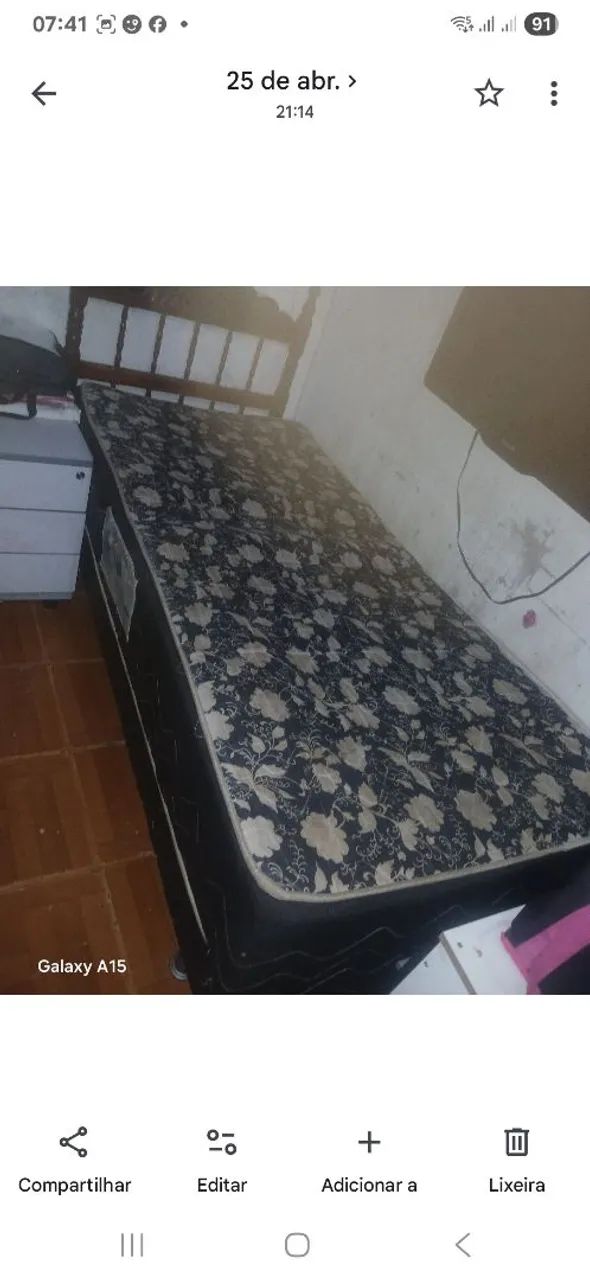 CAMA BOX SOLTEIRO DE MOLA COM AUXILIAR  - Foto 4