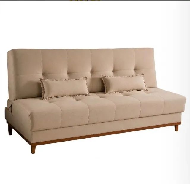Sofá Cama Vila Bege 1,88 m - Foto 2