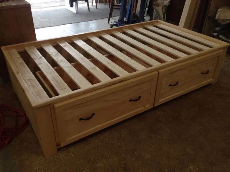 Cama de casal de madeira com gavetas - Foto 5