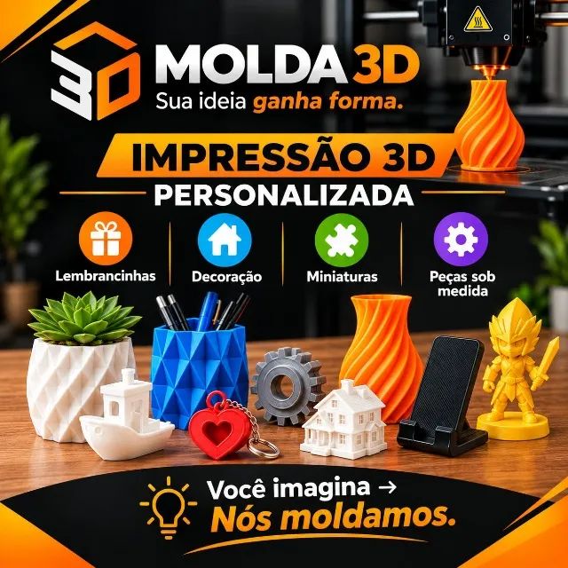MOLDA 3D - Sua ideia ganha forma.