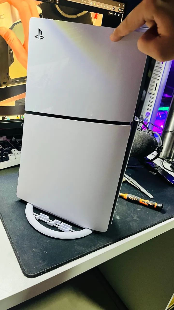 Ps5 slim mídia física com 2 jogos - Foto 4
