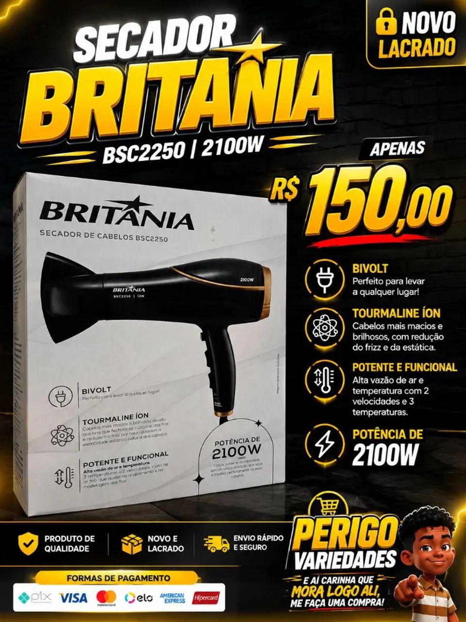 Secador de cabelo