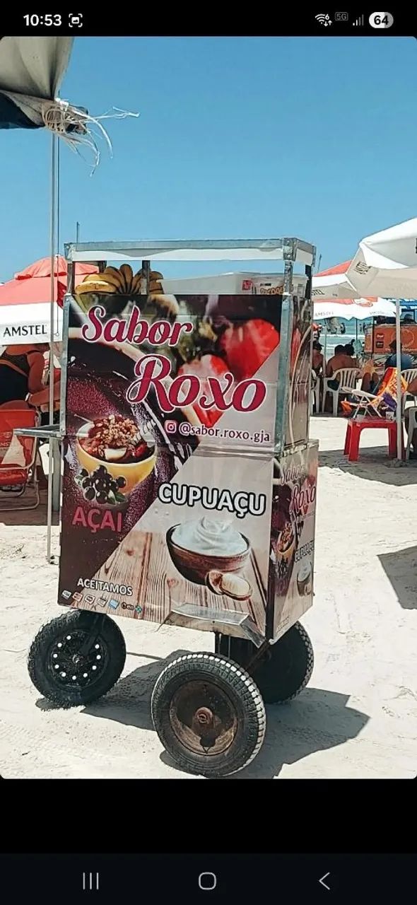 Carrinho de açai e cupuaçu 