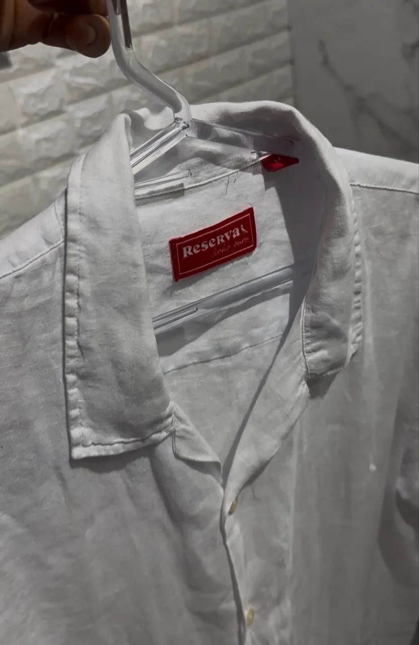 Camisa reserva puro linho - Foto 2
