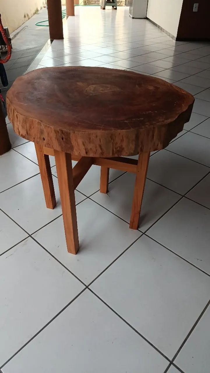 Mesa rústica de centro madeira  - Foto 2