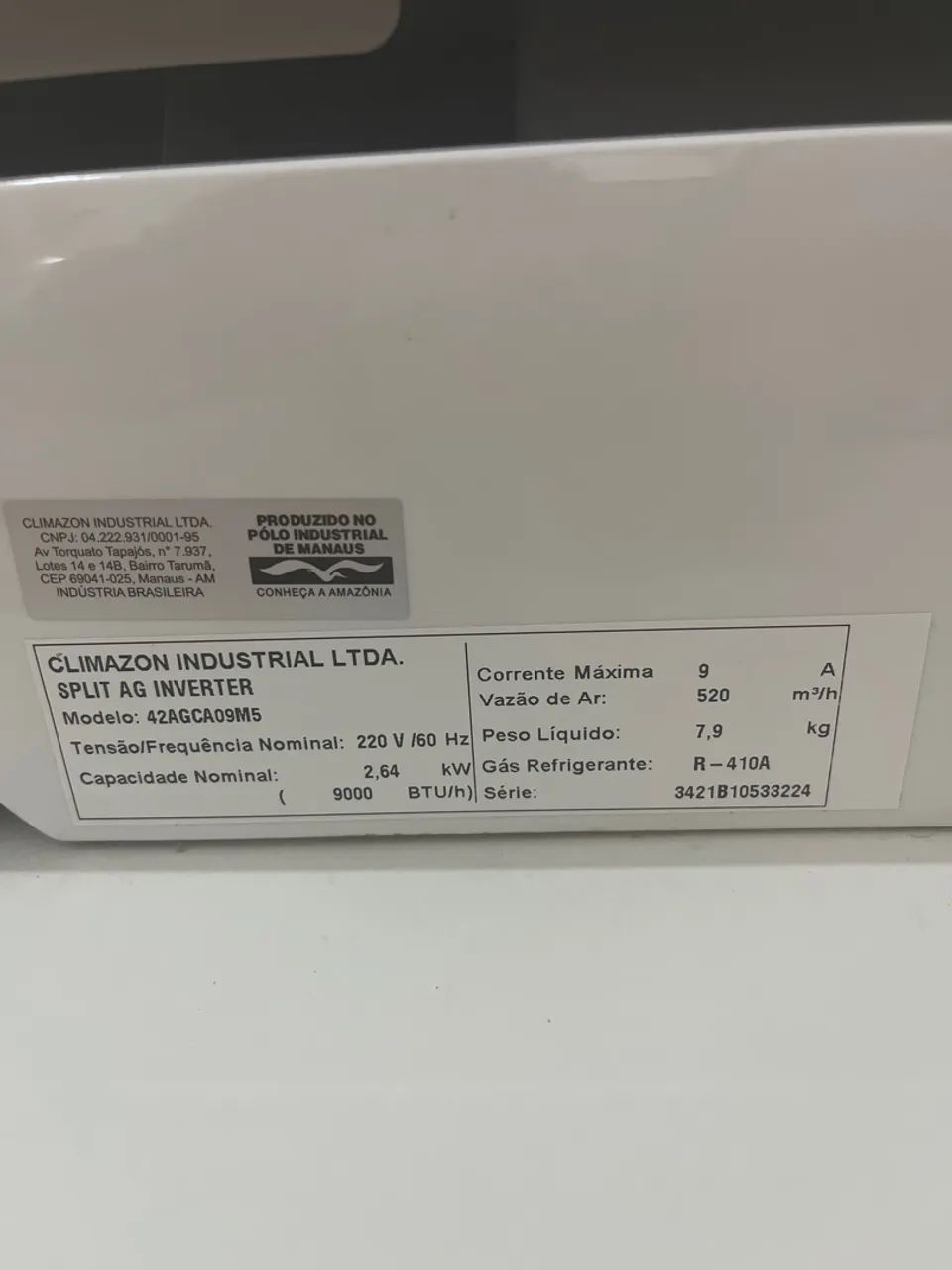 AR CONDICIONADO SPLIT INVERTER SPRINGER 9k  - Foto 2