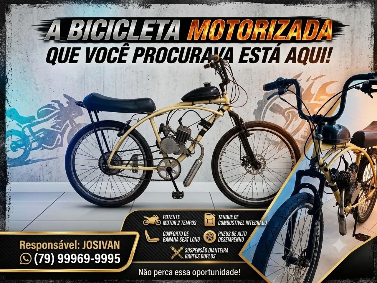 Bicicleta motorizada 100 c