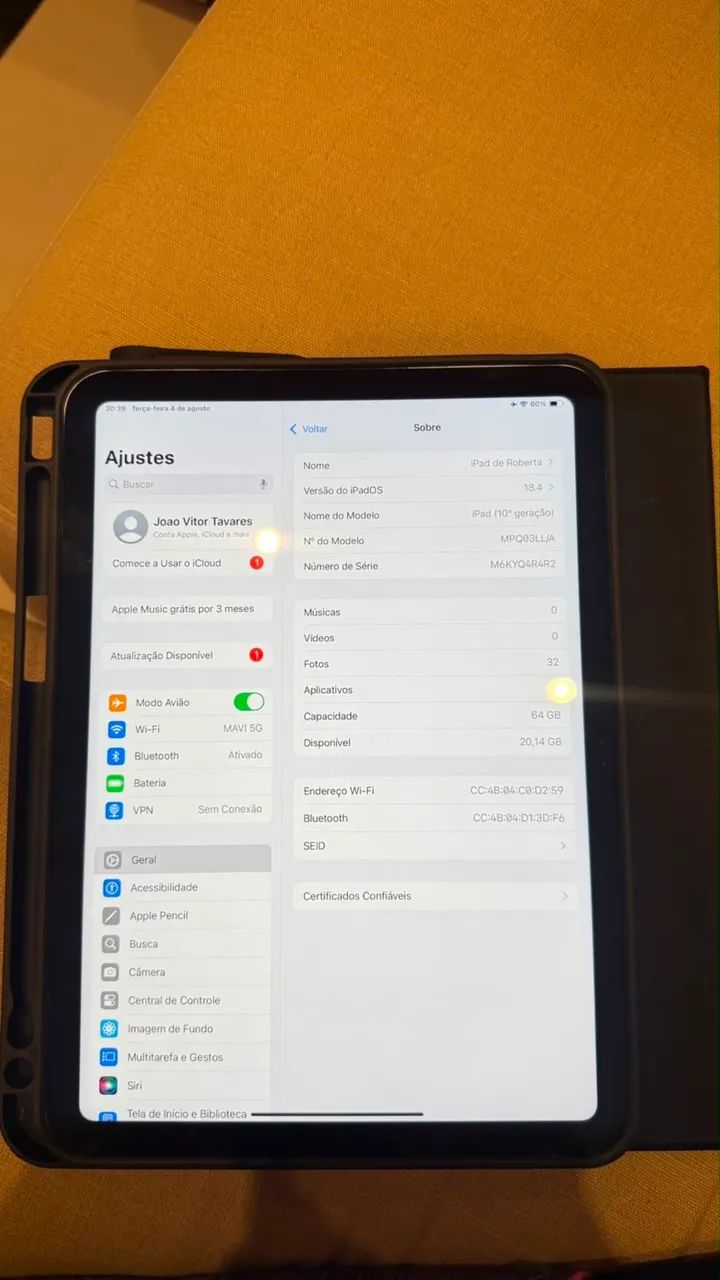 iPad 10 geração 64gb 