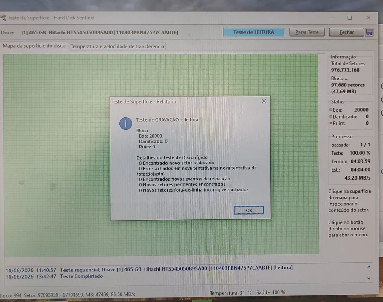 HD de Notebook 500 GB HITACHI - Foto 5