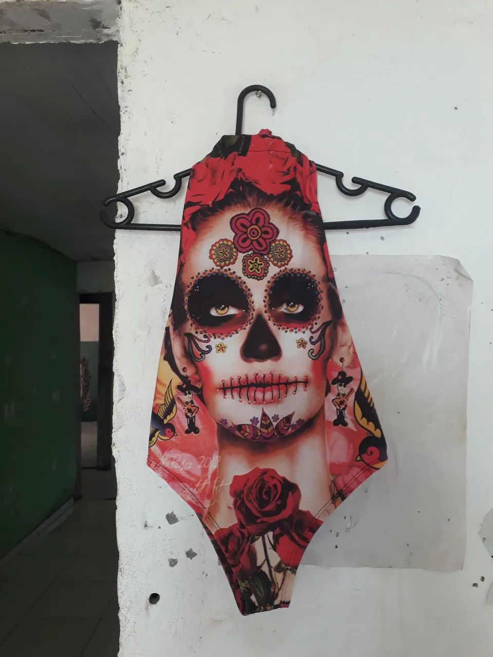 Body de caveira mexicana Tam p 