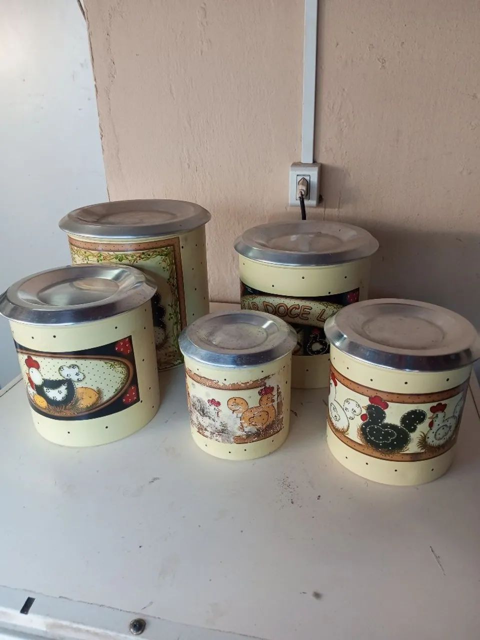 Jogo de Latas Antigas em Alumínio  - Foto 2