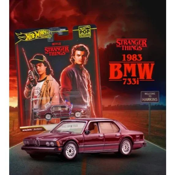Hot Wheels Premium Stranger Things 1983 Bmw 733i - Hobbies e