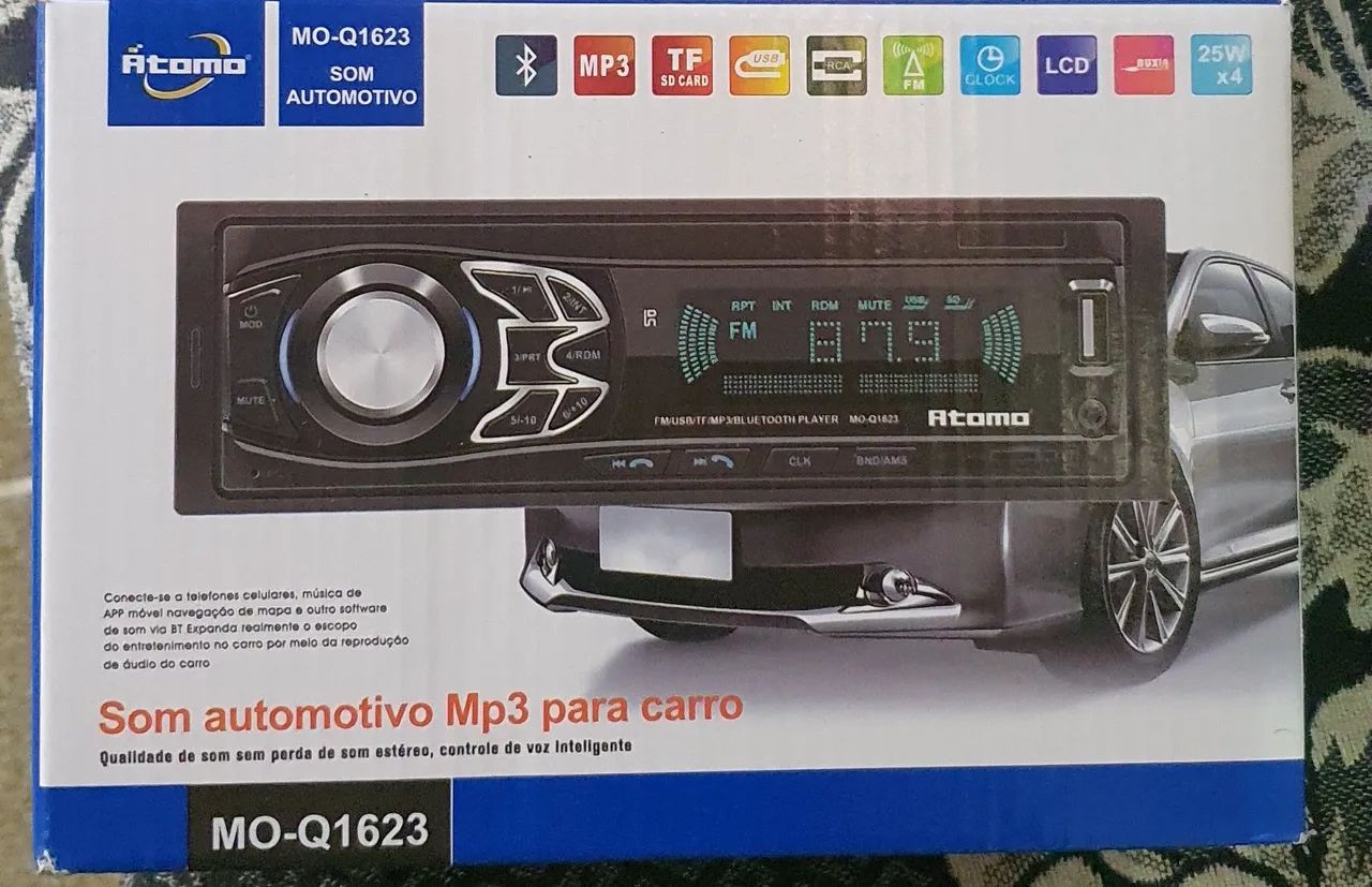 Caixas panasonic e som de carro na caixa  - Foto 2